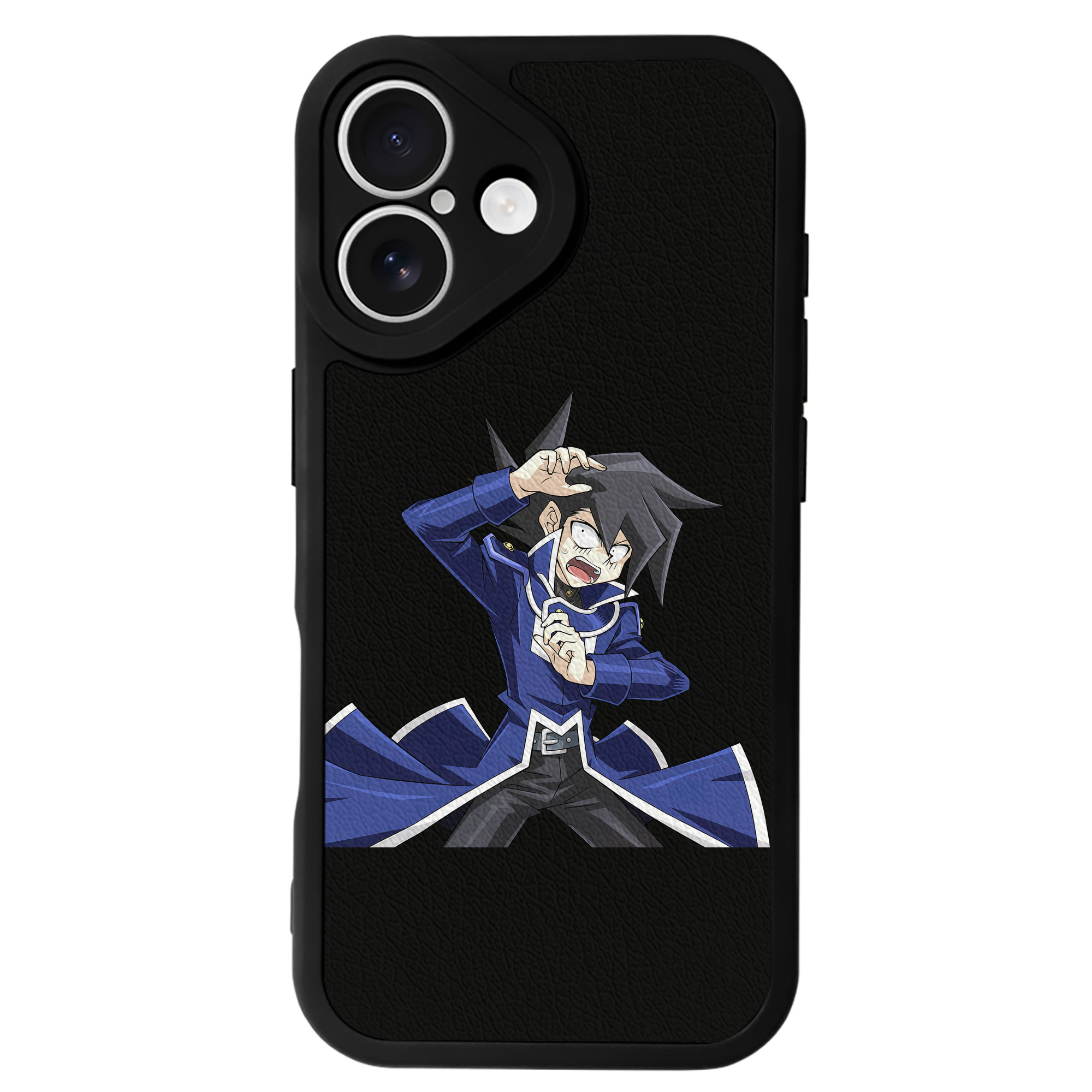 （画像用） 遊☆戯☆王 Yu-Gi-Oh! 【iPhone 16シリーズ対応】シリコンスマホケース（レザー調） 材質：シリコン